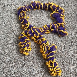 Hand crocheted accent scarf